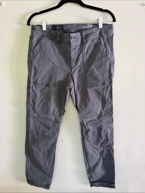 J. Crew Gray Straight-Leg Chinos